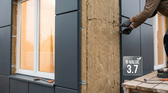 Quelle épaisseur d'isolation extérieure pour un R de 3,7 ?